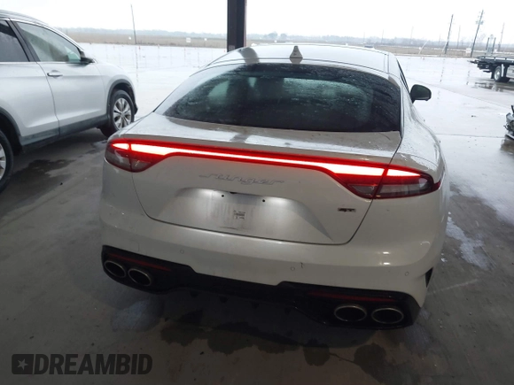 2023 Kia Stinger GT2 with VIN KNAE55LCXP6135128, listed as a IAAI auction lot 41281782 with 6,272 mi miles. Bid and sale history available at carsss.com. Image 16.