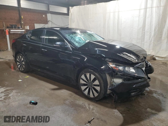 2013 Kia Optima SX with VIN 5XXGR4A63DG090568, listed as a Copart auction lot 59303545 with 239,651 mi miles and Salvage title. Bid and sale history available at DreamBid. Image 4.