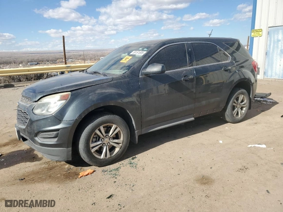 2017 Chevrolet Equinox LS with VIN 2GNALBEK8H1518799, listed as a Copart auction lot 89191695 with 0 mi miles and Salvage Title. Bid and sale history available at carsss.com. Image 1.