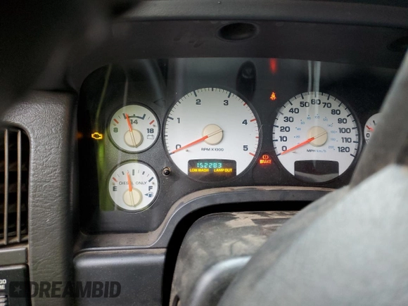 2004 Dodge Ram 3500 SLT with VIN 3D7MA46C34G254929, listed as a Copart auction lot 42400195 with 152,283 mi miles and Salvage Title. Bid and sale history available at carsss.com. Image 9.