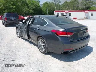 2018 Genesis G80 3.8L z VIN KMHGN4JE9JU265510, wystawiony jako IAAI lot #41985721 z przebiegiem 188 236 mil mil oraz . Historia ofert i sprzedaży dostępna na DreamBid. Obrazek 3.