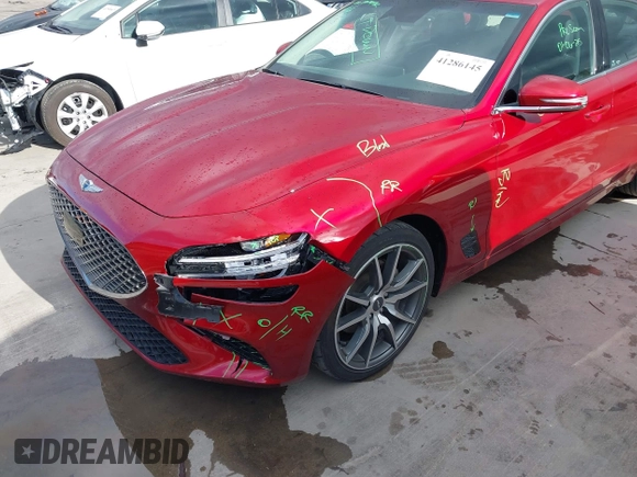 2023 Genesis G70 2.0T z VIN KMTG34TAXPU125013, wystawiony jako IAAI lot #41286145 z przebiegiem 38 108 mil mil oraz . Historia ofert i sprzedaży dostępna na DreamBid. Obrazek 6.