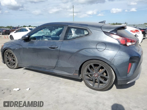 2019 Hyundai Veloster Turbo z VIN KMHTH6AB4KU007744, wystawiony jako Copart lot #88815645 z przebiegiem 88 738 mil mil oraz Nie do naprawy • Non repairable. Historia ofert i sprzedaży dostępna na DreamBid. Obrazek 2.