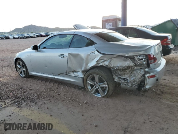 2012 Lexus IS 250 C z VIN JTHFF2C28C2525767, wystawiony jako Copart lot #61878825 z przebiegiem 65 218 mil mil oraz Szkoda całkowita • Salvage title. Historia ofert i sprzedaży dostępna na DreamBid. Obrazek 2.