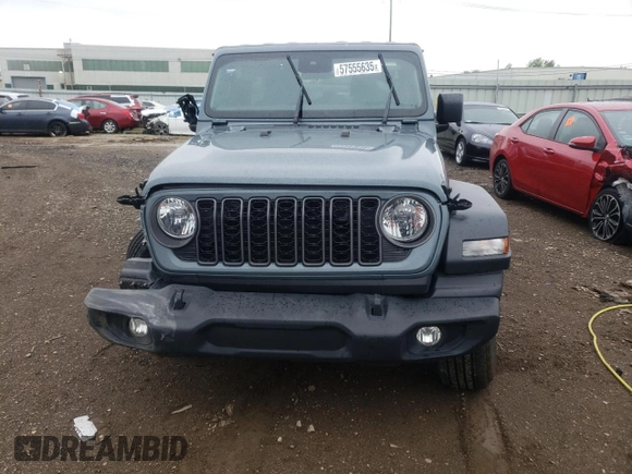 2024 Jeep Wrangler Sport S with VIN 1C4PJXDG1RW305304, listed as a Copart auction lot 57555635 with 5,705 mi miles and Salvage title. Bid and sale history available at DreamBid. Image 5.