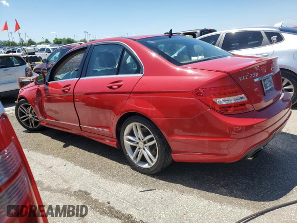 2012 Mercedes-Benz C 250 Sport with VIN WDDGF4HB8CA730561, listed as a Copart auction lot 62416174 with 167,186 mi miles and Non Repairable. Bid and sale history available at DreamBid. Image 2.