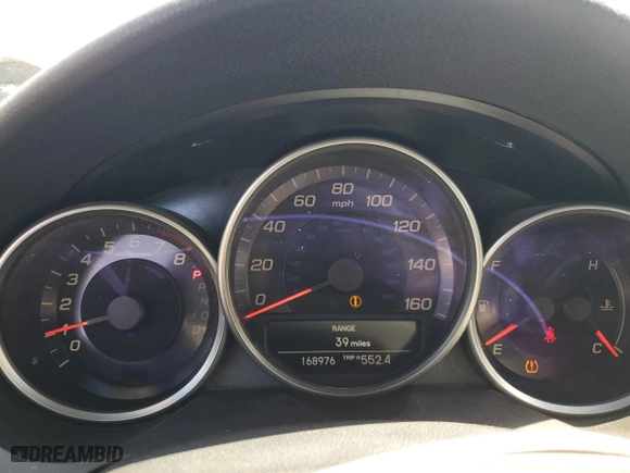 2008 Acura RL Tech Pkg with VIN JH4KB16698C002603, listed as a Copart auction lot 48773765 with 168,976 mi miles and Salvage Title. Bid and sale history available at carsss.com. Image 9.