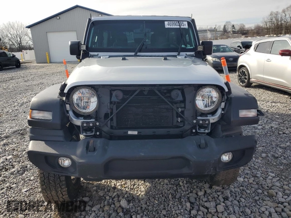 2023 Jeep Wrangler Willys with VIN 1C4HJXDG2PW671483, listed as a Copart auction lot 46990395 with 15,087 mi miles and Salvage Title. Bid and sale history available at DreamBid. Image 5.