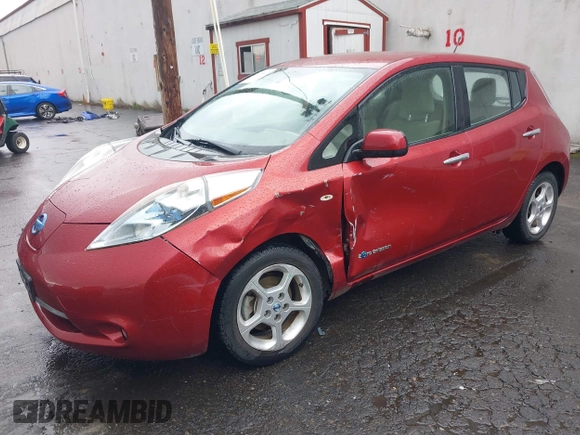 2011 Nissan LEAF SL-e with VIN JN1AZ0CP1BT004338, listed as a IAAI auction lot 41577941 with 89,415 mi miles. Bid and sale history available at carsss.com. Image 19.