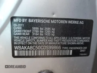 2012 BMW 7 Series 750i z VIN WBAKA8C50CDS99866, wystawiony jako Copart lot #48728465 z przebiegiem 129 547 mil mil oraz Szkoda całkowita • Salvage title. Historia ofert i sprzedaży dostępna na DreamBid. Obrazek 12.