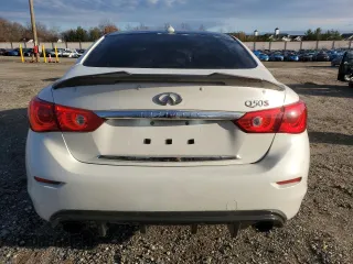 2016 Infiniti Q50 3.0t Red Sport 400 with VIN JN1FV7AR8GM451880, listed as a Copart auction lot 86895974 with 103,797 mi miles and Salvage Title. Bid and sale history available at carsss.com. Image 6.