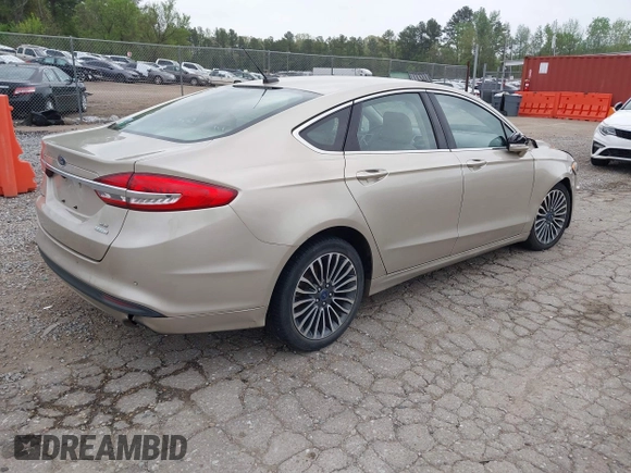 2017 Ford Fusion SE with VIN 3FA6P0HD3HR262321, listed as a IAAI auction lot 41948717 with 80,912 mi miles. Bid and sale history available at carsss.com. Image 4.