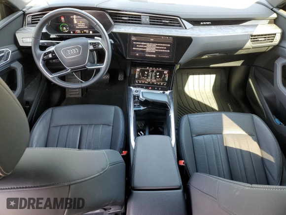 2022 Audi e-tron Premium Plus with VIN WA1LAAGE3NB009881, listed as a Copart auction lot 55096875 with 31,718 mi miles and Salvage title. Bid and sale history available at DreamBid. Image 8.