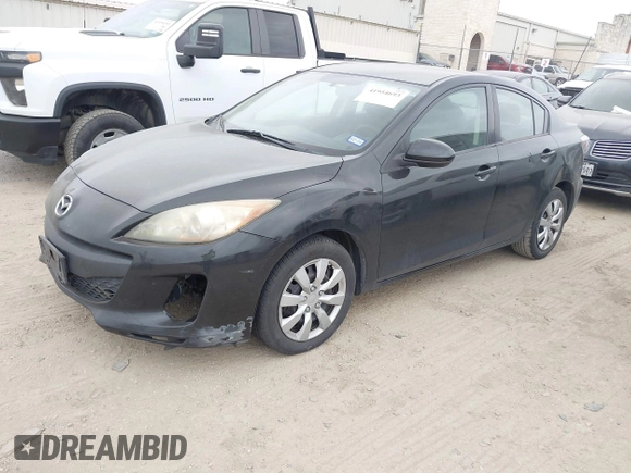 2013 Mazda 3 i SV with VIN JM1BL1TGXD1716628, listed as a IAAI auction lot 41954693 with 184,031 mi miles. Bid and sale history available at carsss.com. Image 2.