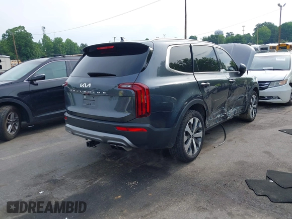 2022 Kia Telluride S z VIN 5XYP64HCXNG225885, wystawiony jako IAAI lot #42289777 z przebiegiem 87 296 mil mil oraz . Historia ofert i sprzedaży dostępna na DreamBid. Obrazek 4.
