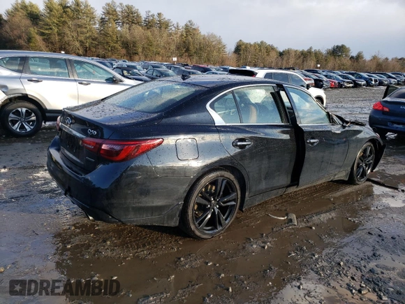 2021 Infiniti Q50 Signature Edition z VIN JN1EV7CRXMM755541, wystawiony jako Copart lot #42777605 z przebiegiem 47 436 mil mil oraz Szkoda całkowita • Salvage title. Historia ofert i sprzedaży dostępna na DreamBid. Obrazek 3.