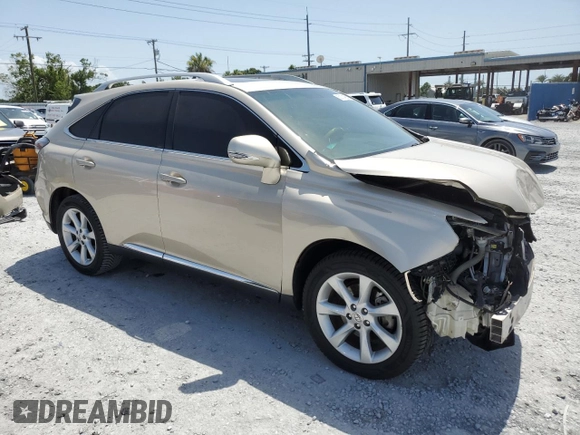 2011 Lexus RX 350 with VIN 2T2ZK1BAXBC046937, listed as a Copart auction lot 60131995 with 135,741 mi miles and Salvage title. Bid and sale history available at DreamBid. Image 4.