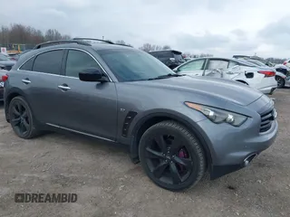 2016 Infiniti QX70 with VIN JN8CS1MU1GM670819, listed as a IAAI auction lot 41890593 with 114,873 mi miles and . Bid and sale history available at DreamBid. Image 1.