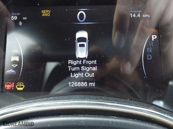 2017 Jeep Grand Cherokee Limited with VIN 1C4RJFBG0HC800325, listed as a IAAI auction lot 41694991 with 126,886 mi miles. Bid and sale history available at carsss.com. Image 16.
