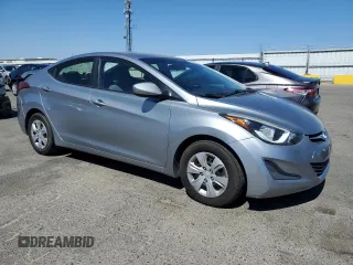 2016 Hyundai Elantra SE with VIN 5NPDH4AE8GH691786, listed as a Copart auction lot 64046225 with 143,154 mi miles and Salvage title. Bid and sale history available at DreamBid. Image 4.
