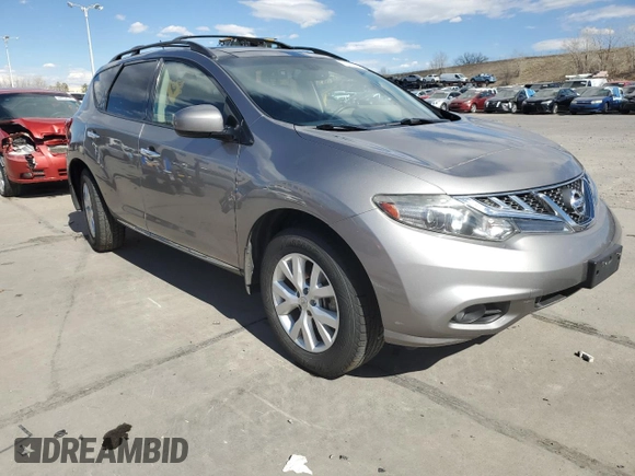 2012 Nissan Murano SV with VIN JN8AZ1MW8CW200466, listed as a Copart auction lot 50579075 with 147,303 mi miles and Salvage Title. Bid and sale history available at DreamBid. Image 4.
