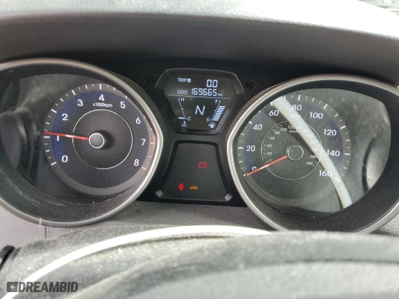 2012 Hyundai Elantra GLS PZEV with VIN 5NPDH4AE5CH095450, listed as a Copart auction lot 49721225 with 169,665 mi miles and Salvage Title. Bid and sale history available at carsss.com. Image 9.