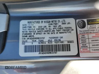2014 Nissan 370Z Nismo with VIN JN1AZ4EH6EM633797, listed as a Copart auction lot 87879675 with 21,410 mi miles and Salvage Title. Bid and sale history available at DreamBid. Image 12.