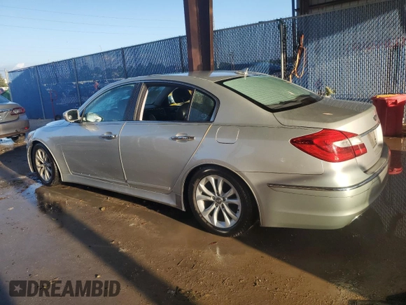 2013 Hyundai Genesis 3.8L with VIN KMHGC4DD0DU210490, listed as a Copart auction lot 73828394 with 0 mi miles and Non Repairable. Bid and sale history available at carsss.com. Image 2.