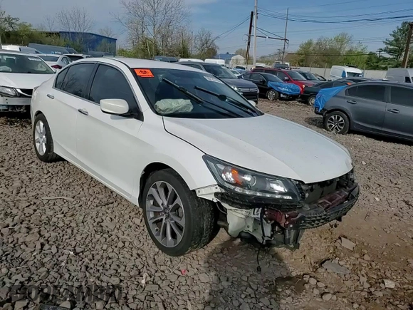 2014 Honda Accord Sedan Sport with VIN 1HGCR2F50EA284203, listed as a Copart auction lot 53720765 with 201,191 mi miles and Salvage Title. Bid and sale history available at carsss.com. Image 13.