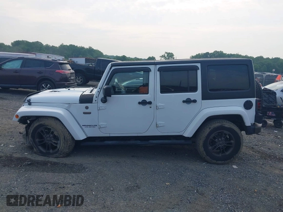 2017 Jeep Wrangler Unlimited Sahara with VIN 1C4HJWEG3HL505307, listed as a IAAI auction lot 42497015 with 92,790 mi miles and . Bid and sale history available at DreamBid. Image 14.