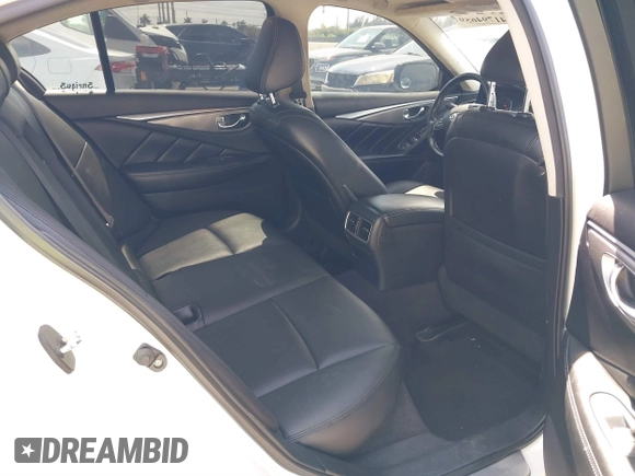 2014 Infiniti Q50 with VIN JN1BV7AP2EM671929, listed as a IAAI auction lot 41794659 with 77,930 mi miles. Bid and sale history available at carsss.com. Image 8.