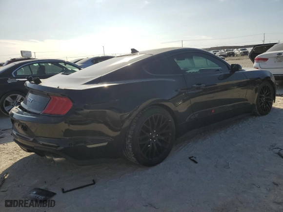 2022 Ford Mustang GT with VIN 1FA6P8CFXN5112020, listed as a Copart auction lot 86978114 with 22,177 mi miles and Salvage Title. Bid and sale history available at carsss.com. Image 3.