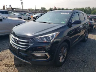 2017 Hyundai Santa Fe 2.4L with VIN 5NMZUDLB3HH038625, listed as a Copart auction lot 62385955 with 84,046 mi miles and Salvage title. Bid and sale history available at DreamBid. Image 1.