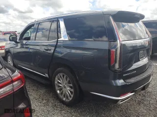 2021 Cadillac Escalade Premium Luxury with VIN 1GYS3CKL6MR218402, listed as a Copart auction lot 74196274 with 43,432 mi miles and Salvage Title. Bid and sale history available at carsss.com. Image 2.