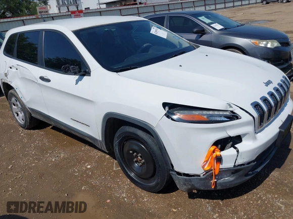 2015 Jeep Cherokee Sport z VIN 1C4PJLAB4FW535853, wystawiony jako IAAI lot #42209978 z przebiegiem 155 336 mil mil oraz . Historia ofert i sprzedaży dostępna na DreamBid. Obrazek 1.