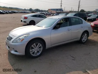 2013 Infiniti G37 Sedan x with VIN JN1CV6AR6DM755217, listed as a Copart auction lot 63144894 with 0 mi miles and Salvage Title. Bid and sale history available at carsss.com. Image 1.