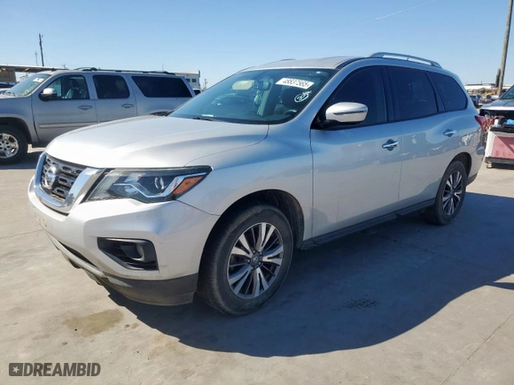 2017 Nissan Pathfinder SV with VIN 5N1DR2MN7HC680784, listed as a Copart auction lot 48837565 with 128,650 mi miles and Clean Title. Bid and sale history available at carsss.com. Image 1.