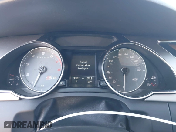 2015 Audi S5 Premium Plus with VIN WAUCGAFR0FA016333, listed as a IAAI auction lot 41791187 with 95,987 mi miles. Bid and sale history available at carsss.com. Image 7.