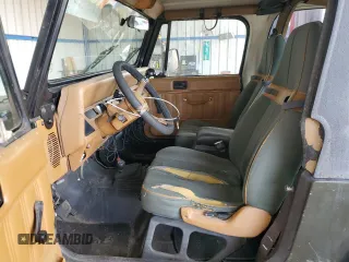 1995 Jeep Wrangler Sahara with VIN 1J4FY49S1SP256179, listed as a Copart auction lot 61137334 with 187,391 mi miles and Salvage Title. Bid and sale history available at carsss.com. Image 7.