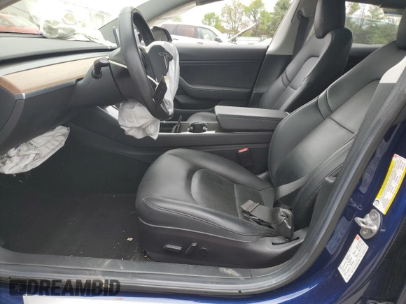 2018 Tesla Model 3 Long Range Battery with VIN 5YJ3E1EA9JF013144, listed as a Copart auction lot 53880835 with Not Provided miles and Salvage Title. Bid and sale history available at DreamBid. Image 7.