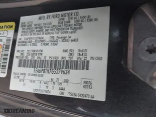 2016 Ford Mustang EcoBoost with VIN 1FA6P8TH7G5279634, listed as a IAAI auction lot 41573087 with 71,480 mi miles. Bid and sale history available at carsss.com. Image 9.