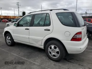 2004 Mercedes-Benz M-Class 3.5L with VIN 4JGAB57E74A501184, listed as a Copart auction lot 77801184 with 0 mi miles and Salvage Title. Bid and sale history available at carsss.com. Image 2.