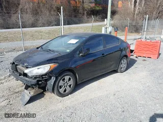 2014 Kia Forte LX with VIN KNAFK4A66E5179618, listed as a IAAI auction lot 41718330 with 115,052 mi miles. Bid and sale history available at carsss.com. Image 19.