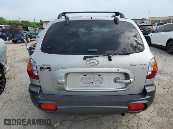 2002 Hyundai Santa Fe GLS with VIN KM8SC13D32U179968, listed as a Copart auction lot 60551434 with 77,676 mi miles and Clean Title. Bid and sale history available at carsss.com. Image 6.