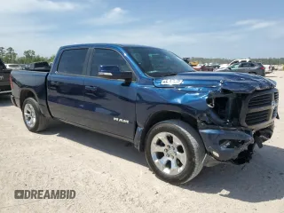 2022 Ram 1500 Big Horn with VIN 1C6SRFFT7NN457781, listed as a Copart auction lot 53821805 with 67,886 mi miles and Salvage Title. Bid and sale history available at carsss.com. Image 4.