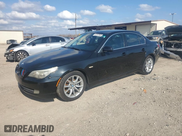 2008 BMW 5 Series 550i with VIN WBANW53568CT49017, listed as a Copart auction lot 44167845 with 159,396 mi miles and Salvage Title. Bid and sale history available at carsss.com. Image 1.