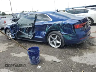 2018 Audi A5 Premium Plus with VIN WAUTNAF5XJA135051, listed as a Copart auction lot 55490655 with 28,152 mi miles and Salvage Title. Bid and sale history available at DreamBid. Image 2.