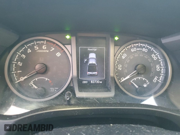 2017 Toyota Tacoma SR5 with VIN 5TFCZ5AN3HX116404, listed as a Copart auction lot 50578545 with 82,730 mi miles and Salvage Title. Bid and sale history available at carsss.com. Image 9.