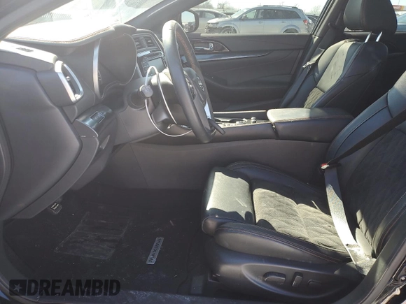 2023 Nissan Maxima SR with VIN 1N4AA6EV1PC505472, listed as a Copart auction lot 46052345 with 19,117 mi miles and Salvage title. Bid and sale history available at DreamBid. Image 7.