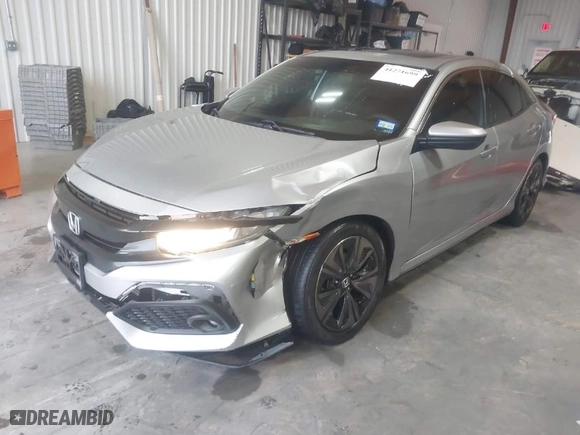 2017 Honda Civic Hatchback EX with VIN SHHFK7H50HU219324, listed as a IAAI auction lot 41271699 with 240,277 mi miles. Bid and sale history available at carsss.com. Image 2.